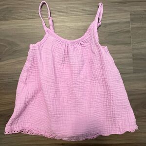 Cat & Jack Light Purple Textured Cotton Top size XS 4/5